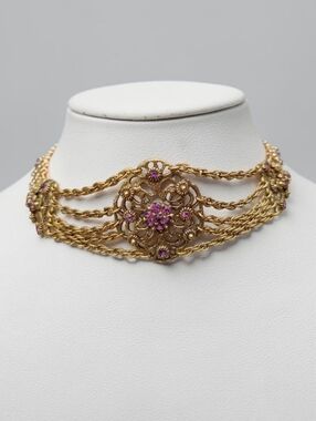 Vintage goldette festoon style choker